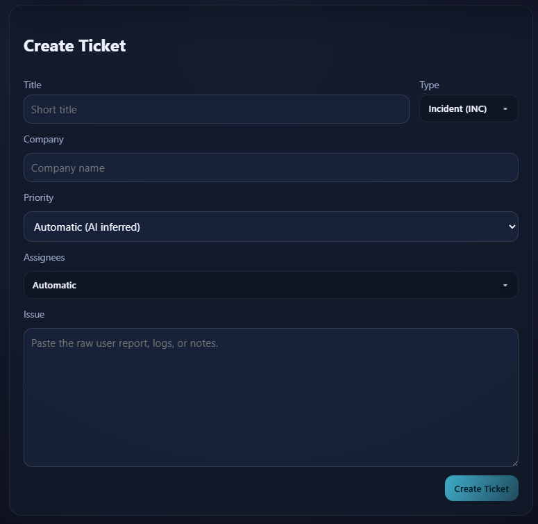 Raising a ticket